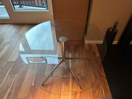 Photo of free 35” Glass Round Accent Table (Pearl District) #2