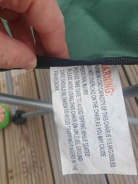 Photo of free Camping chair (Maidenhead, SL6 4) #2