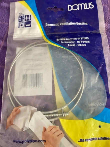 Photo of free 100mm flexible ducting clip (Greasby CH49) #2
