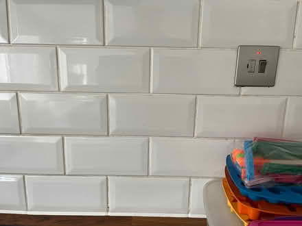 Photo of free White letter box tiles (Caldecott OX14) #1