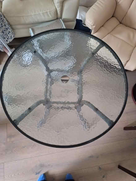 Photo of free Glass patio table (North Greenwich SE10) #2