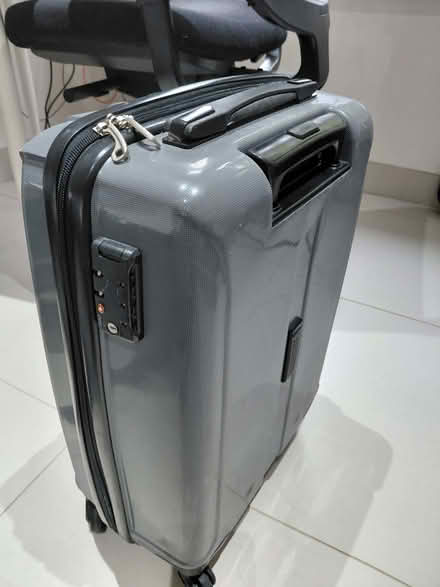 Photo of free Cabin luggage plastic suitcase, one wheel slightly broken (Orpington BR6) #1