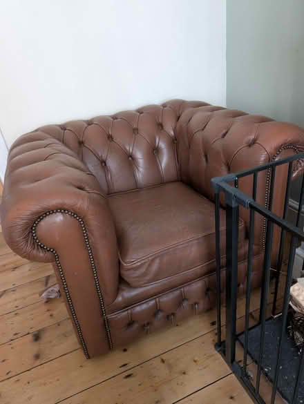 Photo of free Chesterfield armchair Barry Island (Barry island CF62) #1