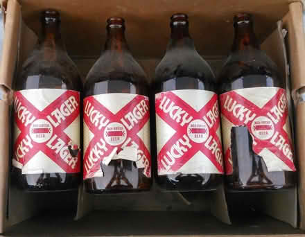 Photo of free Regal case & 4 Lucky lager bottles (castro valley) #2