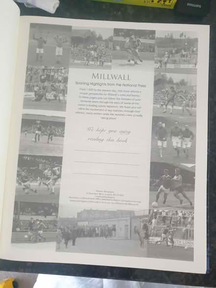 Photo of free History of Millwall book (Tadworth) #3