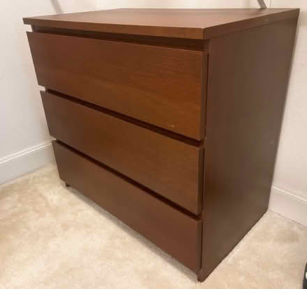 Photo of free Solid Wood 3 Drawer Chest (Lindenwood) #1