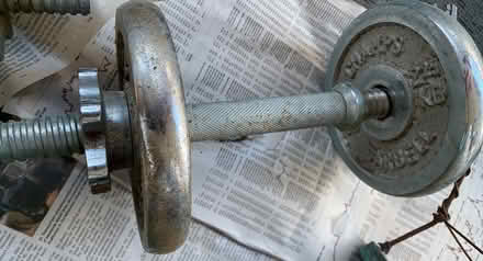 Photo of free Two 10 lb Champ hand weights (High park & Glenlake area) #2