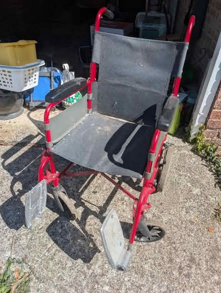 Photo of free Wheelchair, small wheels (Chichester PO19) #1