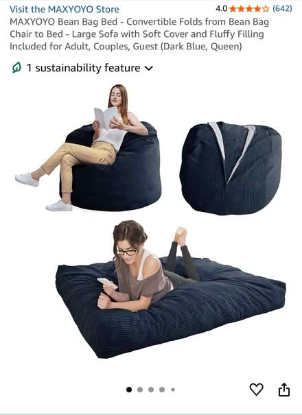 Photo of free Foam bean bag chair (East India E14) #1