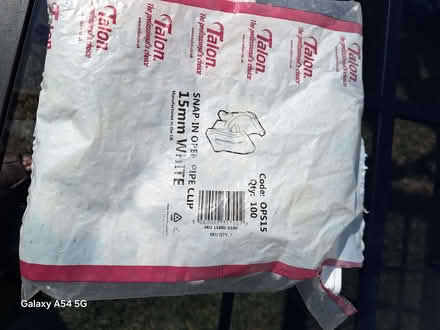 Photo of free a bag of white15mm pipe clips (Prestbury GL52) #1