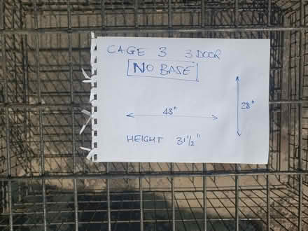 Photo of free Large Metal Dog Case [No Tray] (3) (Trowbridge BA14) #1