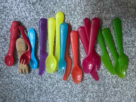 Photo of free Children’s plastic cutlery (Bernards Heath AL3) #1