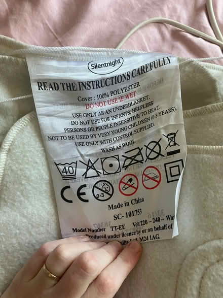 Photo of free Double electric blanket (Dunfermline KY12) #2