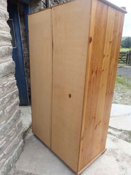 Photo of free Pine double wardrobe (Newbiggin on Lune CA17) #3