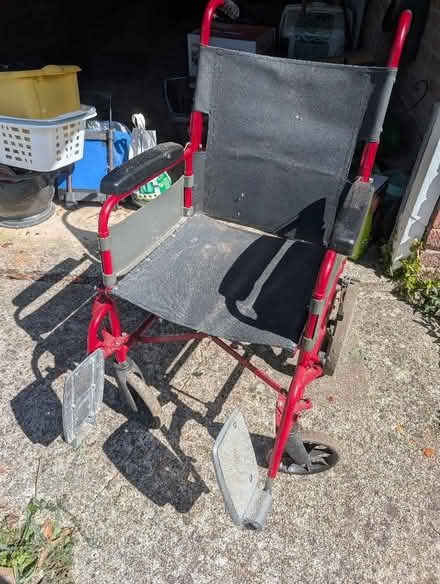Photo of free Wheelchair, small wheels (Chichester PO19) #2