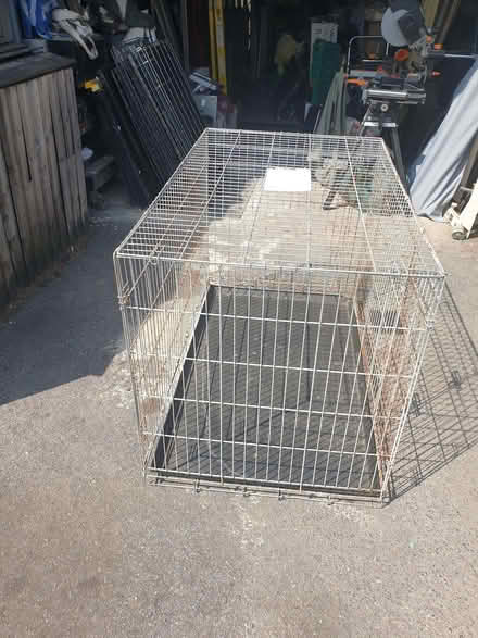 Photo of free Large Metal Dog Cage With Base (1) (Trowbridge BA14) #3