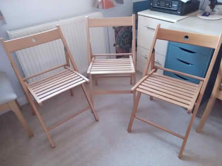 Photo of free 3 folding chairs (Benhilton SM1) #1