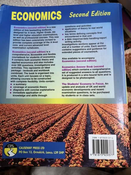 Photo of free Economics text book. (Brincliffe Edge S7) #2