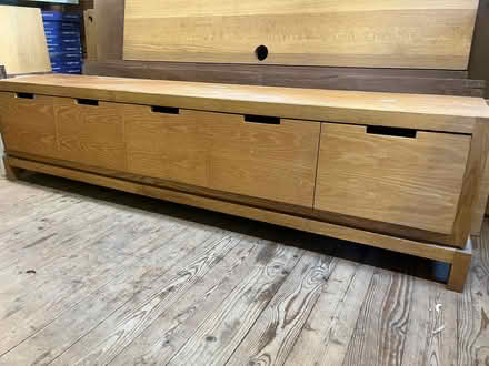 Photo of free Oak Filing cabinet or storage draw (BR49DJ) #2