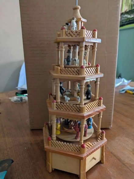 Photo of free Wooden Christmas carousel (Castro Valley) #1