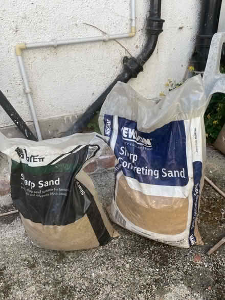 Photo of free bags of old sharp concrete sand (Chiswick W4) #2