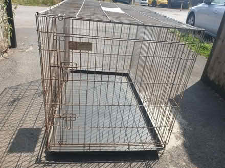 Photo of free Large Metal Dog Cage With Base (1) (Trowbridge BA14) #4