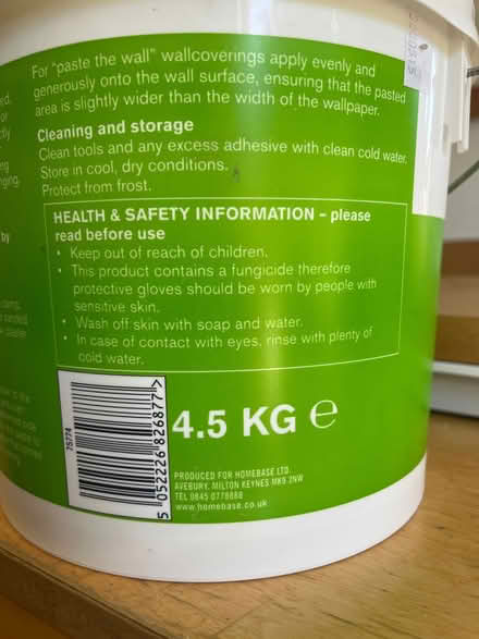 Photo of free Wallpaper paste ready mixed (Caldecott OX14) #2