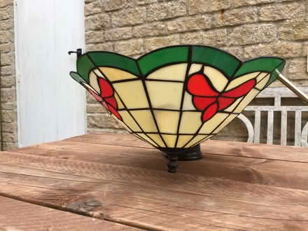Photo of free Tiffany style ceiling pendant light -glass -butterfly design (Neat Enstone OX7) #2