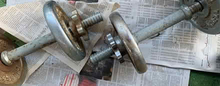 Photo of free Two 10 lb Champ hand weights (High park & Glenlake area) #3