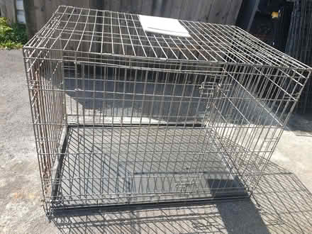 Photo of free Large Metal Dog Cage With Base (2) (Trowbridge BA14) #2