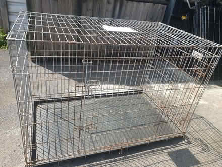 Photo of free Large Metal Dog Cage With Base (1) (Trowbridge BA14) #2
