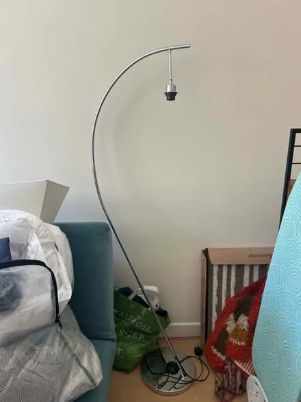 Photo of free Silver curved standard lamp (Bath BA2) #1