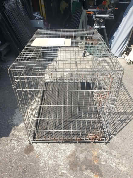 Photo of free Large Metal Dog Cage With Base (2) (Trowbridge BA14) #3