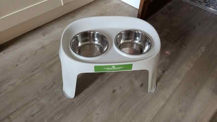 Photo of free Raised Double Dog Bowl Feeder (Quarmby Cliff HD3) #1