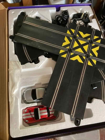 Photo of free Box of scalextric track (Duffield DE56) #3