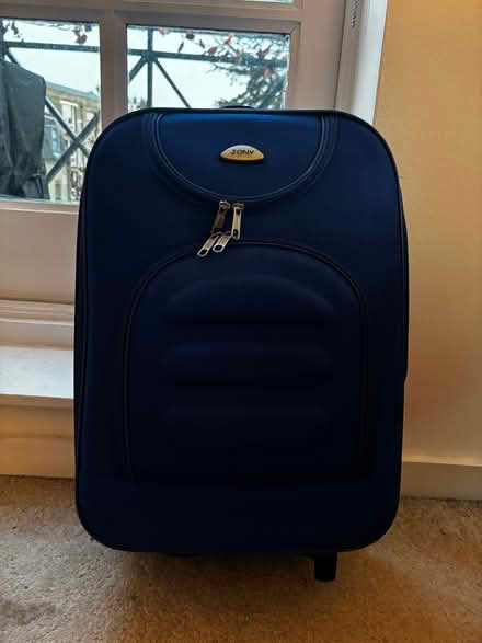 Photo of free Blue cabin suitcase (damaged wheel) (Battersea SW11) #1