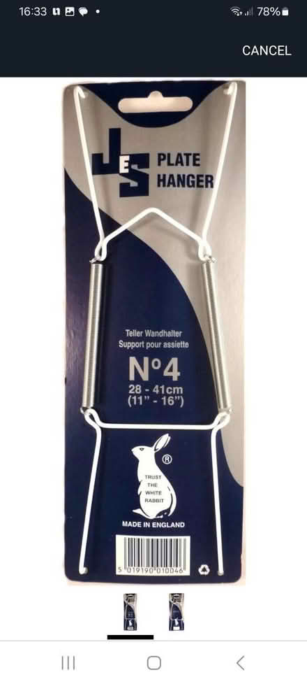Photo of Plate wall Hangers size 11in (Churchdown) #1