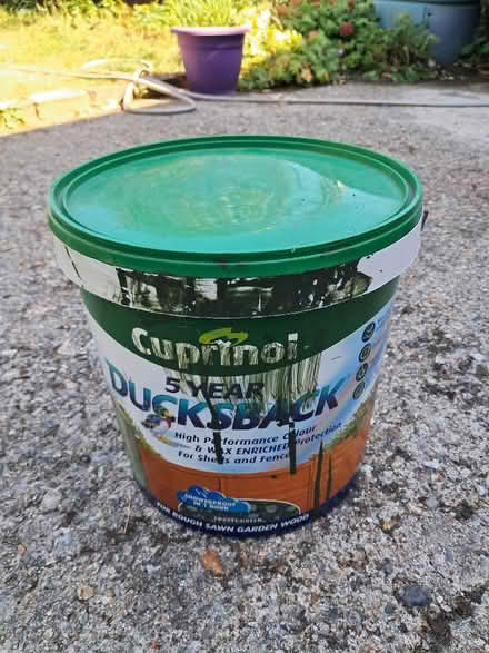 Photo of free Cuprinol Ducksback fence preserver paint (Amersham HP7) #1