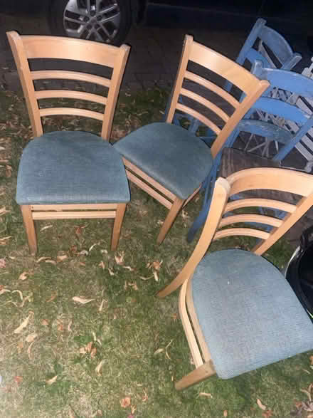 Photo of free X 4 solid chairs (Chorlton M21) #1