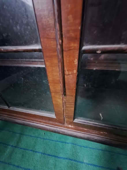 Photo of free Glass fronted book/display case with key (Oakdale BH15) #4