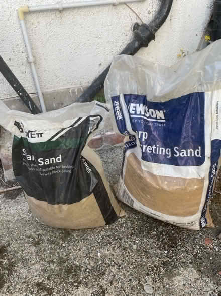 Photo of free bags of old sharp concrete sand (Chiswick W4) #3