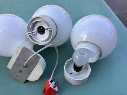 Photo of free 3 lamps with globe covers, 1 with PIR sensor (Horspath OX33) #3