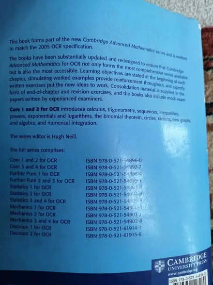 Photo of free Advanced Maths textbooks (Brincliffe Edge S7) #4