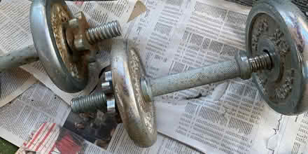 Photo of free Two 10 lb Champ hand weights (High park & Glenlake area) #4