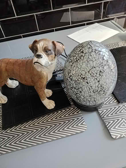Photo of free Dog ornament & lamp (Knowsley) #1