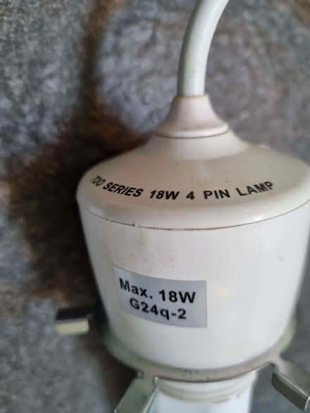 Photo of free Four Pendant ceiling Light Fittings – low energy 18W lamps (Wooburn Green HP10) #3