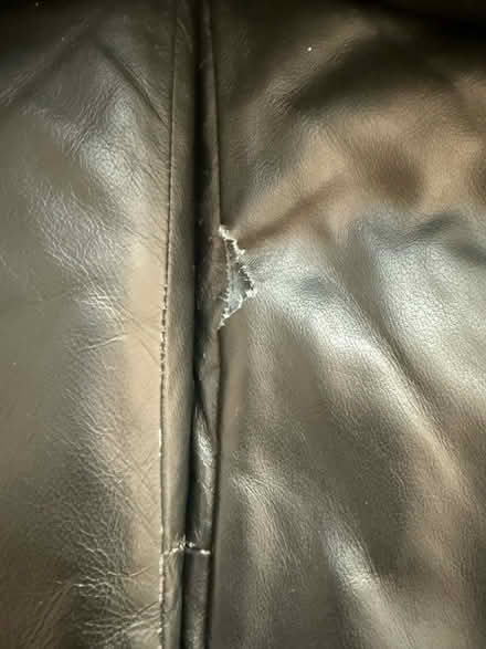 Photo of free 2 seater real leather sofa (LU5 - Dunstable) #3