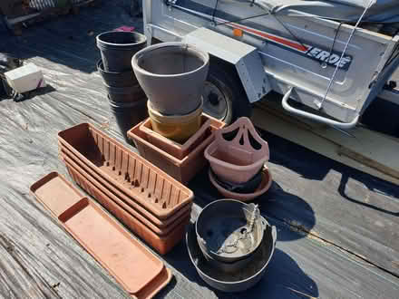 Photo of free Plastic plant pots and troughs (Huntley GL19) #1