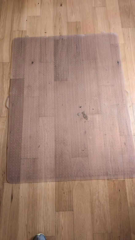 Photo of free Chair mat. Clear plastic (Terra Linda) #1