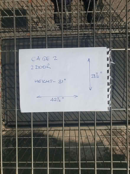 Photo of free Large Metal Dog Cage With Base (2) (Trowbridge BA14) #1